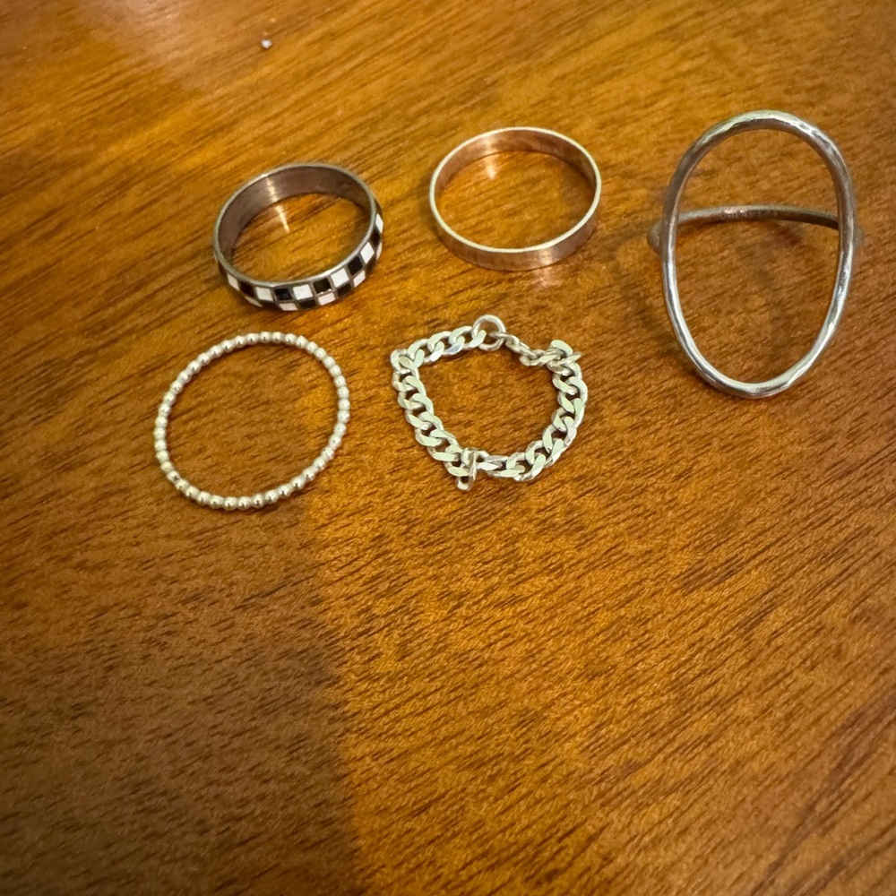 Sterling silver ring set